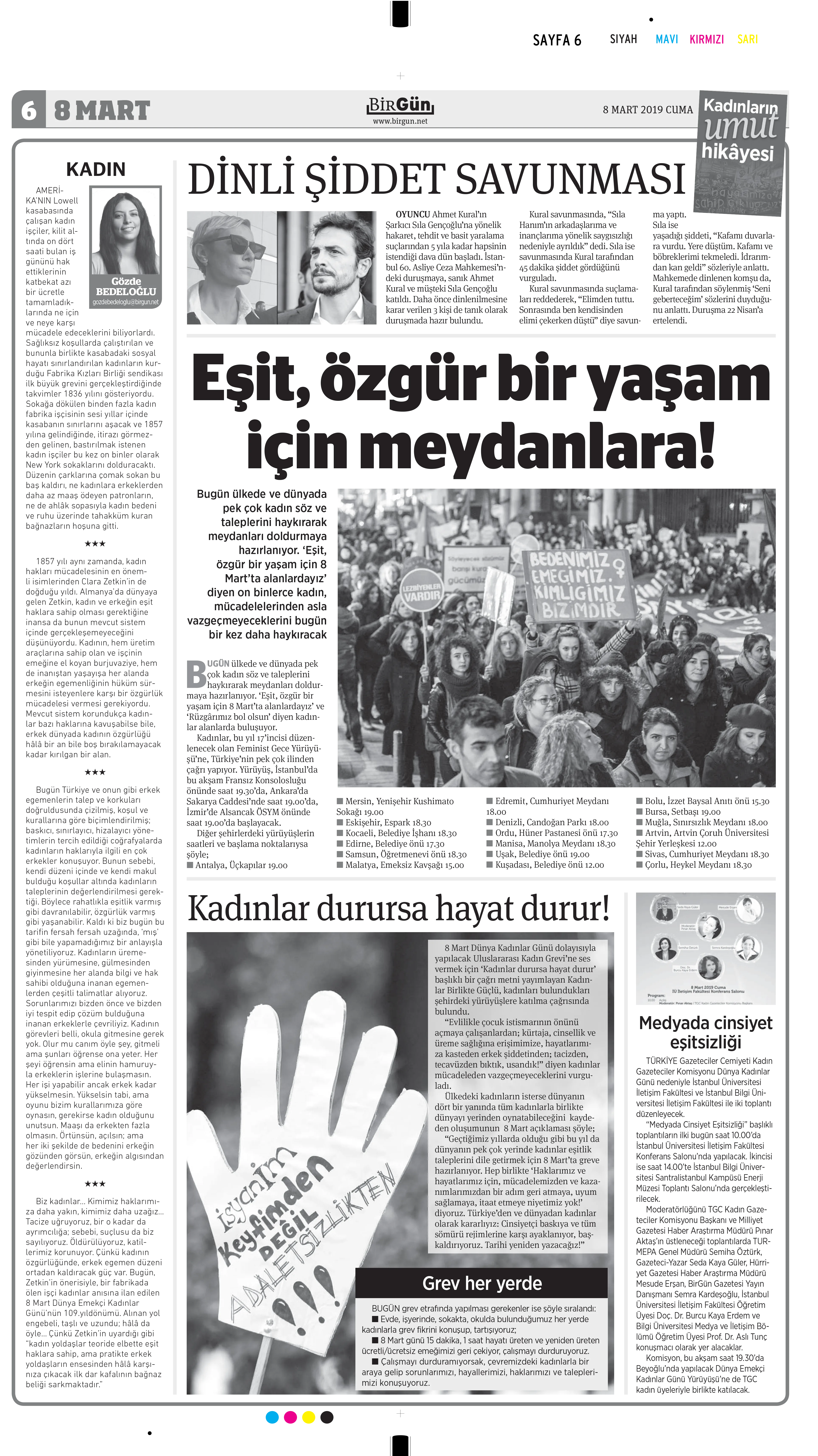 2019 Esit Ozgur Bir Yasam Icin Meydanlara Birgun